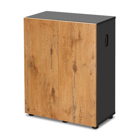 Akwarium 72l z wyposażeniem i szafką Czarne 60x30x125 cm - zestaw na start
