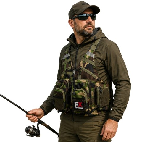 Fishing Expedition MaxiVest Camo - kamizelka wędkarska