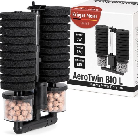Kruger Meier AeroTwin BIO L - filtr wewnętrzny gąbkowy z biofiltracją