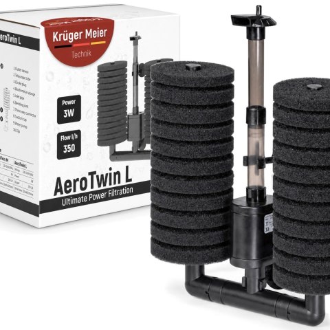 Kruger Meier AeroTwin L - filtr wewnętrzny gąbkowy