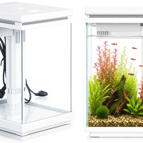 Kruger Meier LUMIQ AquaCube 10l White - akwarium z filtrem i oświetleniem