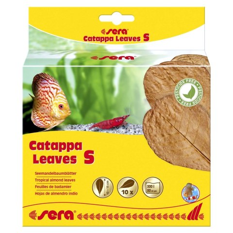 SERA Liście migdałecznika - Catappa Leaves S, 14 cm, 10szt/OPAK (32273)