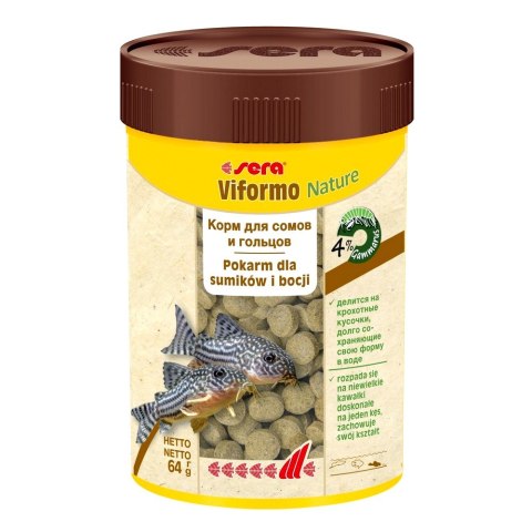 SERA Viformo Nature 100 ml, tabl. - pokarm dla bocji i ryb sumokształtnych (00540)
