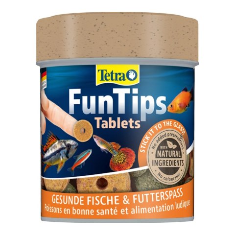 TETRA FunTips Tablets 75 tab. pokarm dla ryb przyczepiany do szyby akwarium (T111172)