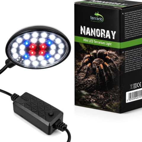 Terrario Nanoray Mini LED 6W - oświetlenie do terrarium 3w1