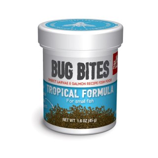 FLUVAL Bug Bites Tropical Formula, pokarm dla ryb tropikalnych, S/M, mikrogranulat, 45g (5778)