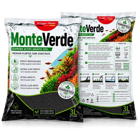 Kruger Meier MonteVerde 3l - aktywne podłoże do akwarium