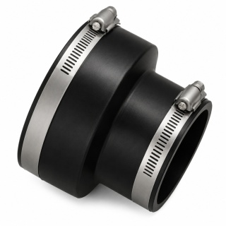 Mufa redukcyjna gumowa 110/75 mm elastyczna złączka do rur PVC + opaski