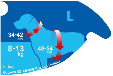 Happet Air Comfort L brązowe – szelki puszorek dla psa 8–13 kg