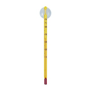 Happet cienki termometr z przyssawką, żółty 15 cm