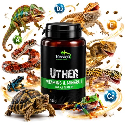 Terrario UTHER for Reptiles 150g - witaminy dla gadów i płazów