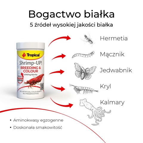 Tropical Shrimp-UP! Breeding & Colour 100ml/45g pokarm dla krewetek