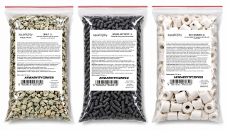 3x Wkład filtracyjny do akwarium – Zeolit + Węgiel Aktywny + Ceramika