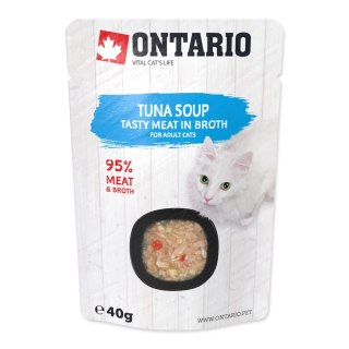 ONTARIO Cat Soup Tuna with vegetables 40g (213-3171)
