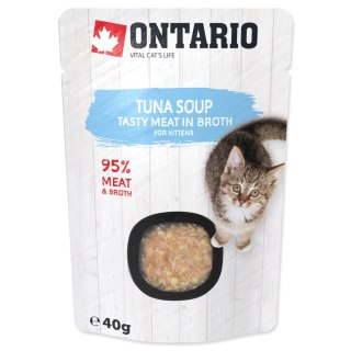 ONTARIO Kitten Soup Tuna, Rice & Vegetable 40g / ONTARIO Zupa dla kociąt tuńczyk, ryż i warzywa 40g (213-3170)