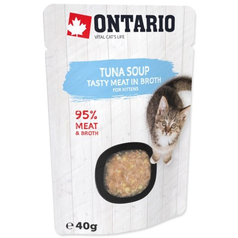 ONTARIO Kitten Soup Tuna, Rice & Vegetable 40g / ONTARIO Zupa dla kociąt tuńczyk, ryż i warzywa 40g (213-3170)