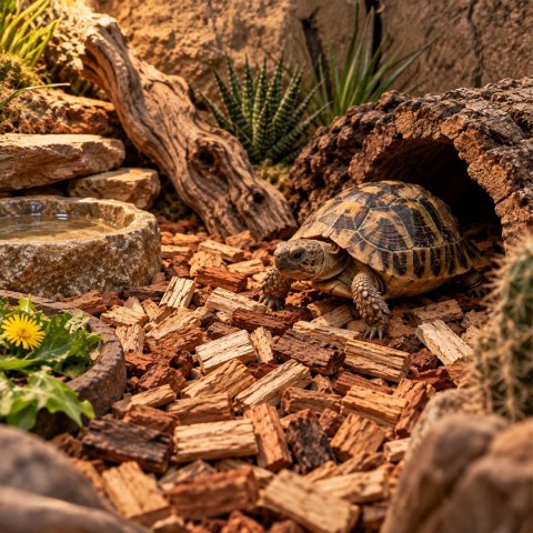 Terrario Hiyare Wilderness 10l - duże zrębki bukowe