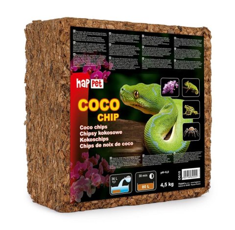Happet Coco Chip 4,5 kg chips kokosowy podłoże do terrarium 80 l