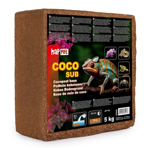 Happet Coco Sub 5 kg podłoże kokosowe do terrarium do 75 l