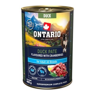 ONTARIO Adult Pâté z kaczki ze smakiem żurawiny 400 g (214-859884)