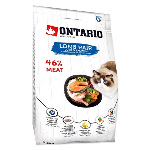 ONTARIO Cat Longhair 2kg/ Pokarm dla kotów długowłosych (213-10435)