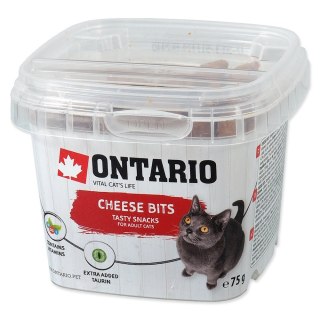 ONTARIO Snack Cheese Poultry Taurin Bits 75g / Przysmak funkcjionalny z tauryną i serem dla kotów 75g (213-5430)