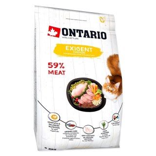 Ontario Cat Exigent 2kg / Pokarm dla kotów szczególnie wybrednych (213-10535)