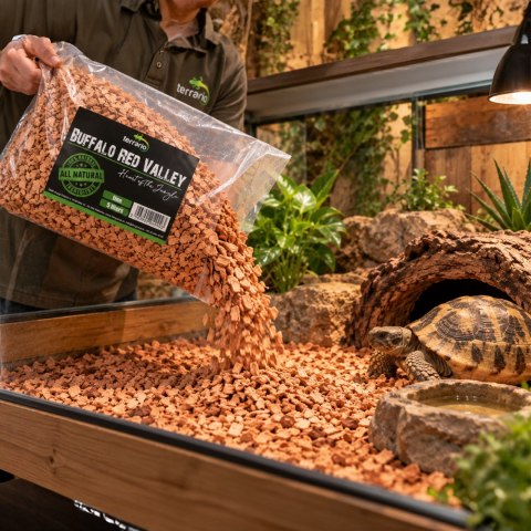 Terrario Buffalo Red Valley 10l - średnie zrębki olcha