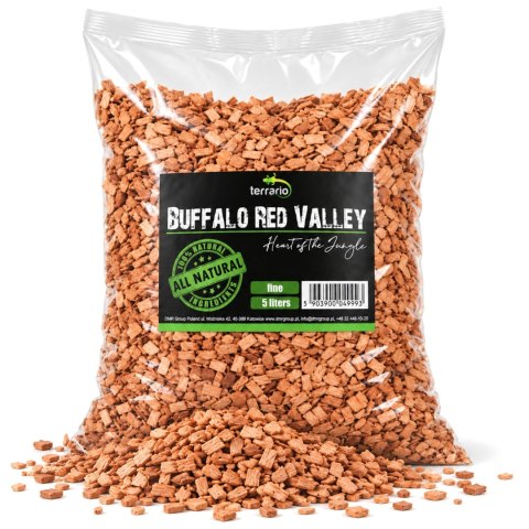 Terrario Buffalo Red Valley 10l - średnie zrębki olcha