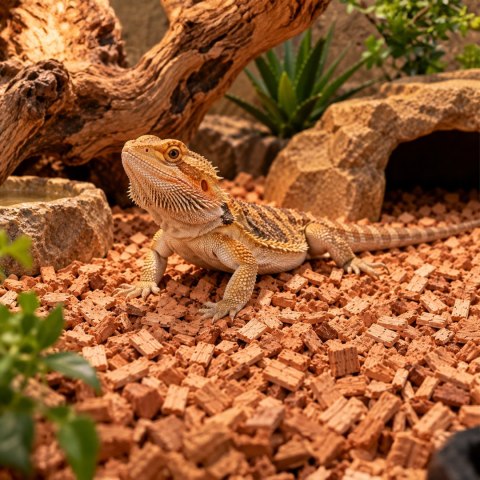 Terrario Buffalo Red Valley 15l - średnie zrębki olcha