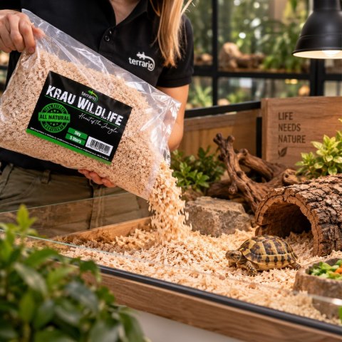 Terrario Krau Wildlife 10l - drobne włókno drewniane