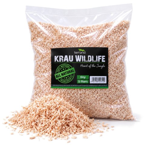 Terrario Krau Wildlife 15l - drobne włókno drewniane