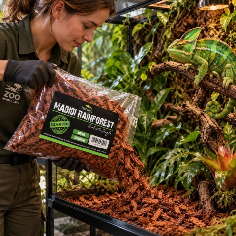 Terrario Madidi Rainforest 10l - drobne zrębki kokosa