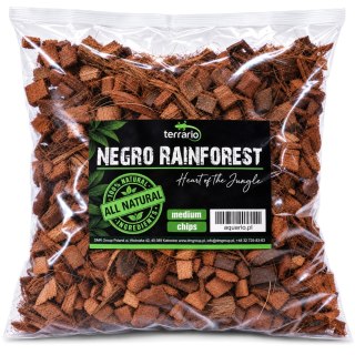 Terrario Negro Rainforest 10l - podłoże zrębki kokosa