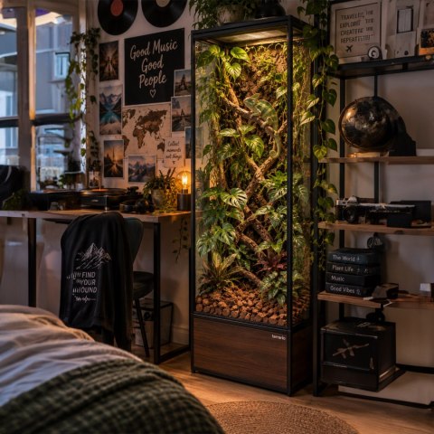 Terrario Negro Rainforest 15l - podłoże zrębki kokosa