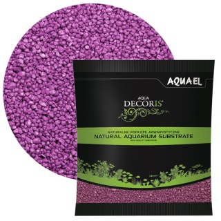 AQUAEL Aqua Decoris Żwirek Fuksja 2–3 mm 1 kg - podłoże do akwarium