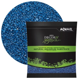 AQUAEL Aqua Decoris Żwirek Niebieski 2–3 mm 1 kg - podłoże do akwarium