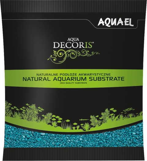 AQUAEL Aqua Decoris Żwirek Turkusowy 2–3 mm 1 kg - podłoże do akwarium
