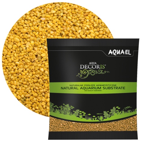AQUAEL Aqua Decoris Żwirek Żółty 2–3 mm 1 kg - podłoże do akwarium