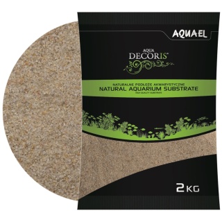 AQUAEL Decoris Piasek Kwarcowy 0,4–1,2 mm 2 kg – podłoże do akwarium
