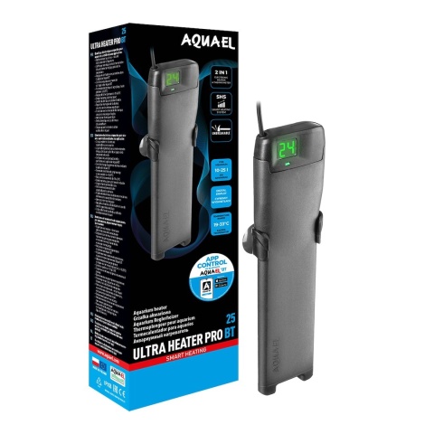 AQUAEL ULTRA HEATER PRO BT 25 W – grzałka Bluetooth 10–25 l