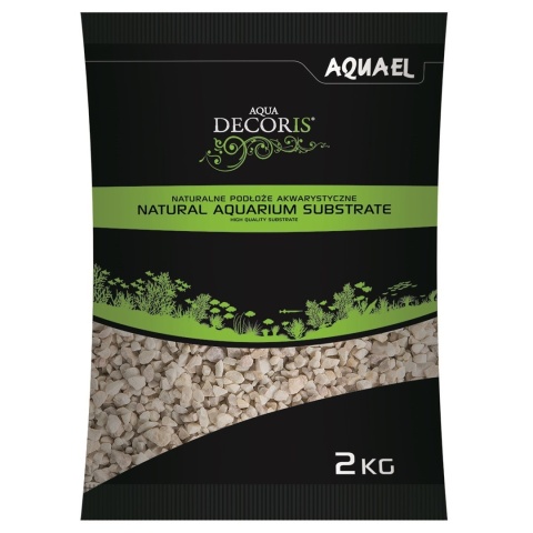 AQUAEL Żwir Dolomitowy 2–4 mm 2 kg – podłoże do akwarium, podnosi pH