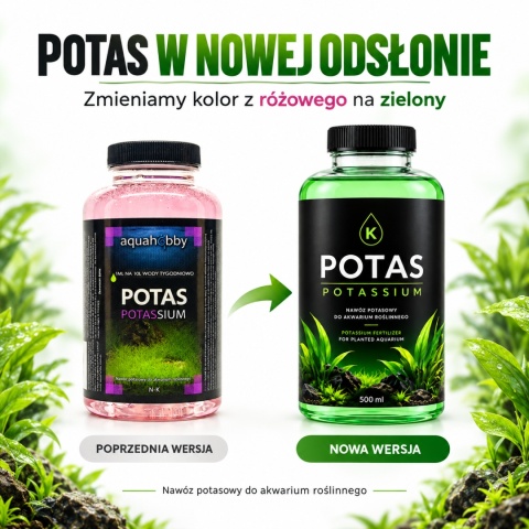 Aqua Hobby Potas 500 ml – nawóz potasowy do akwarium roślinnego