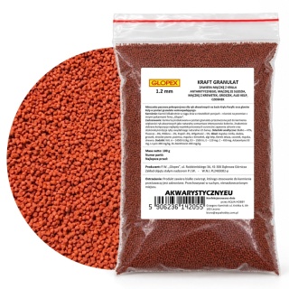 Glopex Kraft Granulat 1,2 mm 100 g – pokarm wybarwiający dla ryb
