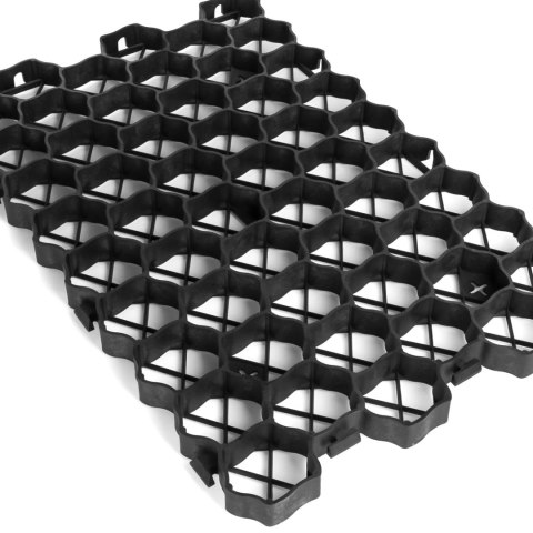 Hardscape Grid 60 × 40 cm – czarna kratka ochronna pod kamienie do akwarium