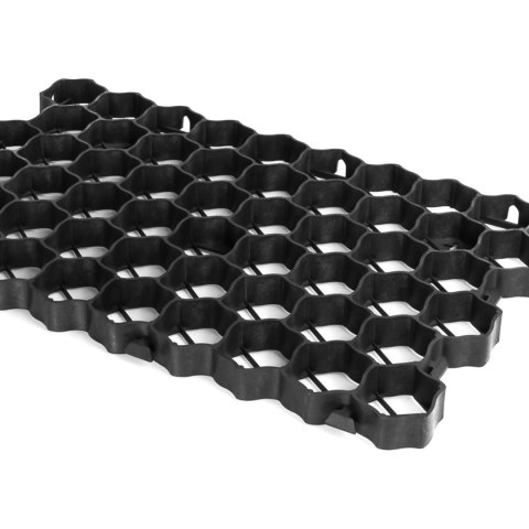 Hardscape Grid 60 × 40 cm – czarna kratka ochronna pod kamienie do akwarium