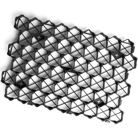 Hardscape Grid 60 × 40 cm – czarna kratka ochronna pod kamienie do akwarium