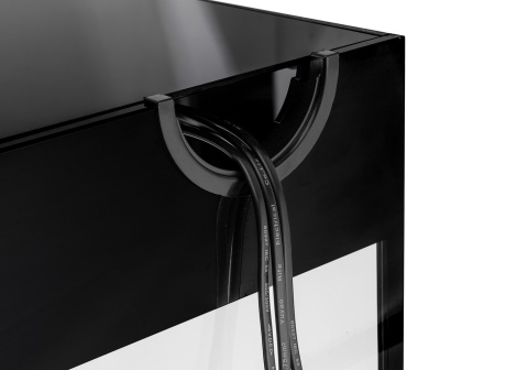 AQUAEL GLOSSY ST 80 D&N czarny – zestaw akwarium 125 l z szafką, oświetlenie LED 28 W, wysoki połysk