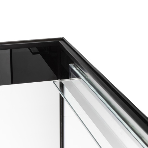 AQUAEL GLOSSY ST 80 Day & Night czarny – zestaw akwariowy 125 l z oświetleniem LED 2 × 14 W, Safe Tank