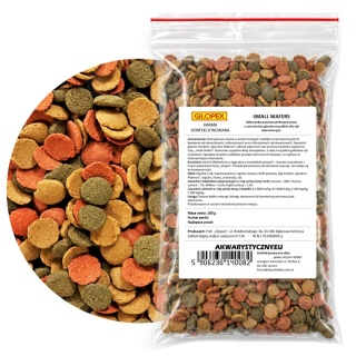 Glopex Small Wafers 100 g – pokarm dla ryb dennych, kirysów, glonojadów